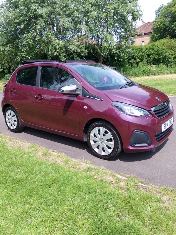 Peugeot 108 Top! 5 Door Hatchback 1.0 VTi 68 EU5 Active in purple - Image 2